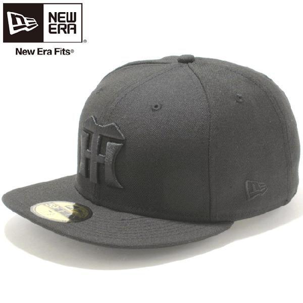 ニューエラ 5950キャップ 阪神タイガース ブラック ブラック New Era 59Fifty Cap Hanshin Tigers Black  Black