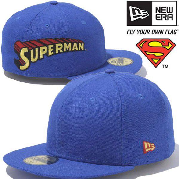 スーパーマン×ニューエラ 5950キャップ サイドロゴ マルチ ブライトロイヤル ブラック SUPERMAN×New Era 59FIFTY Cap  Side Logo Multi Bright Royal Black
