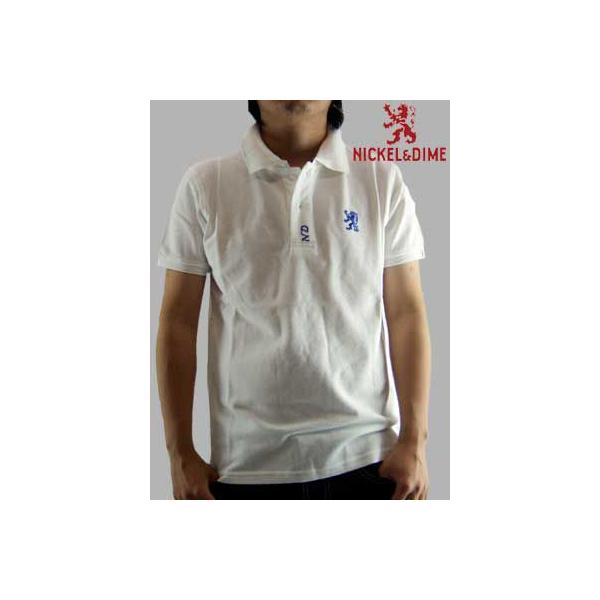 �ySALE�zNICKEL��DIME  S/S Polo Shirt PIQUET M C White �j�b�P�����_�C�� S/S �|���V���c �s�P�b�g M C �z���C�g