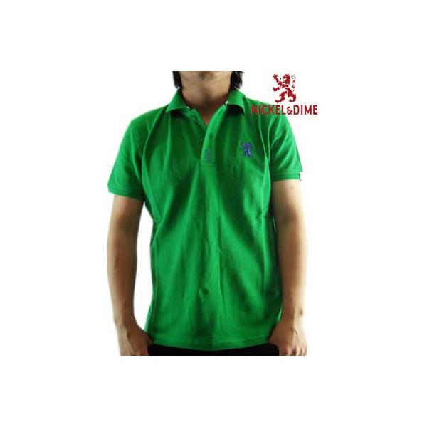 �ySALE�zNICKEL��DIME  S/S Polo Shirt PIQUET M C Green  �j�b�P�����_�C�� S/S �|���V���c �s�P�b�g M C �O���[��