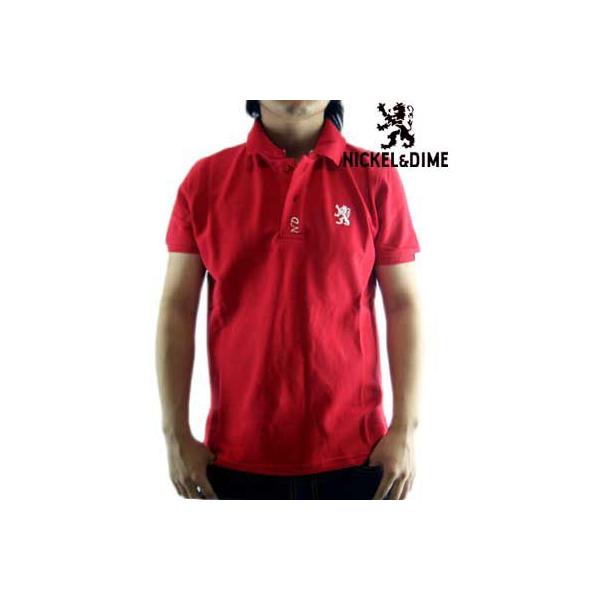 �ySALE�zNICKEL��DIME  S/S Polo Shirt PIQUET M C  Red �j�b�P�����_�C�� S/S �|���V���c �s�P�b�g M C ���b�h