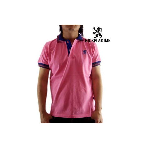 �ySALE�zNICKEL��DIME S/S Polo Shirt POLO M C JERSEY Pink �j�b�P�����_�C�� S/S �|���V���c �|�� M C �W���[�W�[ �s���N