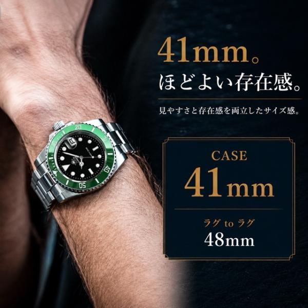 ADDIESDIVE �_�C�o�[�Y�E�H�b�` �����Y �r���v �N�H�[�c �I�}�[�W���E�H�b�` 41mm 20�C���h�� �Z���~�b�N�x�[�� H3-2Q ���i�摜3
