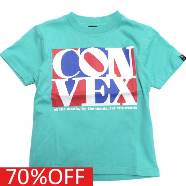 セール 「60%OFF」 半袖Tシャツ "コンベックス　CONVEX" 子供服 アートロゴTシャツ ブルー(7)