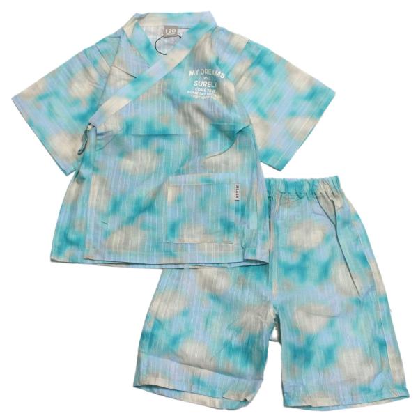 DILASH ディラッシュ“ディラッシュ”のドビー甚平タイダイ染めが印象的な甚平。身生地にはトビー織りの綿布帛を使用。軽く、清涼感のある着心地。夏祭りなどのイベントや、ホームウェアとしてもオススメ。関連キーワード:子供服 キッズ ベビー ト...