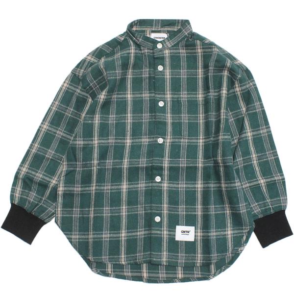 GENERATOR ジェネレーター“ジェネレーター”のバンドカラーシャツ温かみのあるネルチェック生地のシャツ。コーデのアクセントにぴったりの1枚。1枚でもレイヤードアイテムとしても重宝します。袖口はブラックのリブ仕様なので、汚れも目立ちませ...