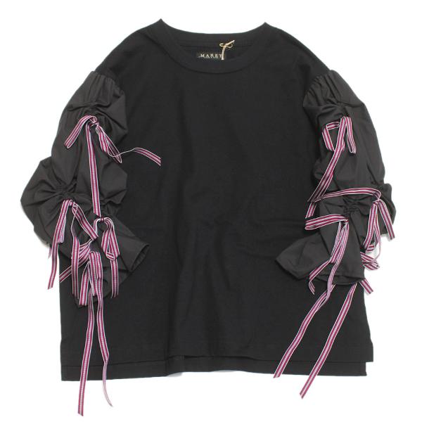 マレ　MARET 新品タグ付　天竺リンガー＆フリルT 02 マレ MARET 新品タグ付 天竺リンガー＆フリルT 02