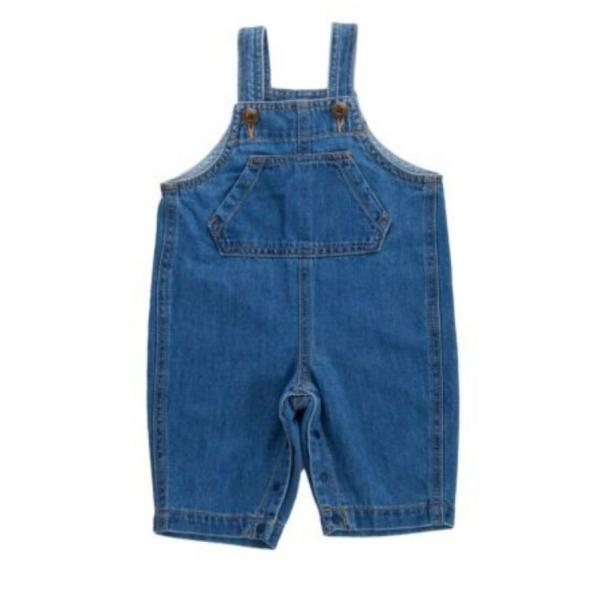 Ocean＆Ground オーシャン＆グラウンド“オーシャン＆グラウンド”のベビーワークサロペット大きなポケットに、丸みのあるシルエットが特徴的なベビーサロペット。シーズンレスなデニム＆ツイル素材は、1枚あると着回せる嬉しいアイテム。股下ス...