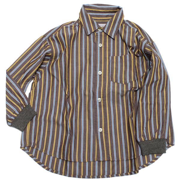 Ocean＆Ground オーシャン＆グラウンド“オーシャン＆グラウンド”の袖リブストライプBIGシャツ落ち着いたカラーリングのストライプシャツ。袖口は腕まくりや着替えもしやすいリブ切替えです。ゆったりとしたビッグシルエット。着丈に前後差を...