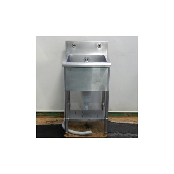 (へこみあり)業務用 ステンレス 1槽 シンク W490 D600 H800(+150)mm 厨房 槽内寸W41D46深28cm W49D60H80(+15)cm W50 隙間