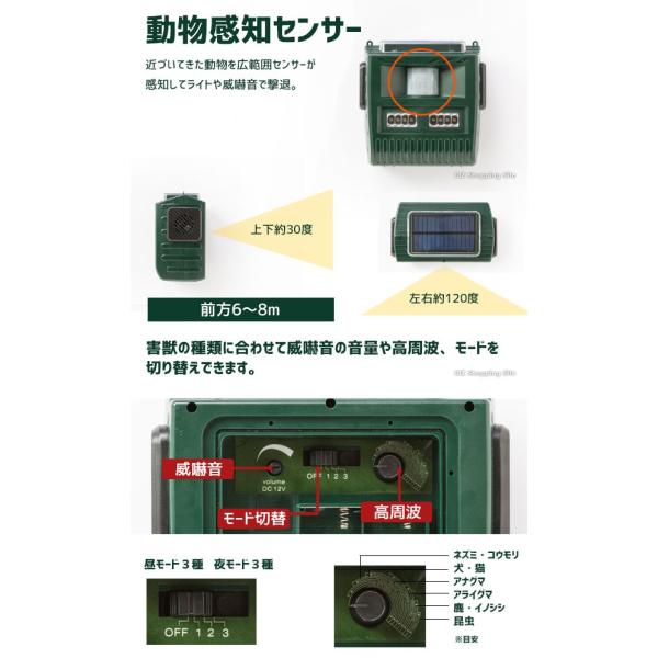 イノシシ対策 超音波 動物撃退器 害獣対策 グッズ ソーラー充電式 フラッシュライト 防滴 電源不要 撃退番長 Vs G040 Buyee Buyee Japanese Proxy Service Buy From Japan Bot Online