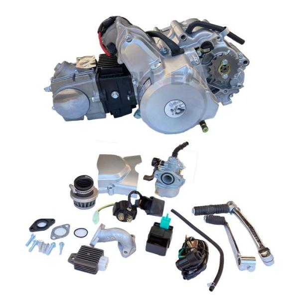 No-98■12V 6極全波コイル■全波整流 交流 横型エンジン■空冷・4ストローク単気筒■排気量：107ml■始動：セルモーターとキック両方■前進4速+ニュートラル■ノークラッチ(自動遠心クラッチ)■変速機形式：ロータリー式 ( N → ...