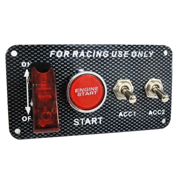 ���[�V���O�X�C�b�` �p�l�� 2�A �J�[�{���� �v�b�V���X�^�[�g �~�T�C���X�C�b�` ���[�X�ԗ����� DIY �X�^�[�^�[�X�C�b�` �g�O���X�C�b�` �W���X�C�b�` LED