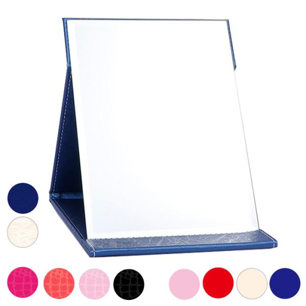 No-7348 ■商品内容：折りたたみミラー 大型 フチなし■カラー：クロコダイル柄x4カラー アンティーク柄x2カラー 無地x4カラー※カラー／柄は画像をご確認ください。■サイズ：縦25cm x 横18cm x 厚み1.5cm●折りたたみ...