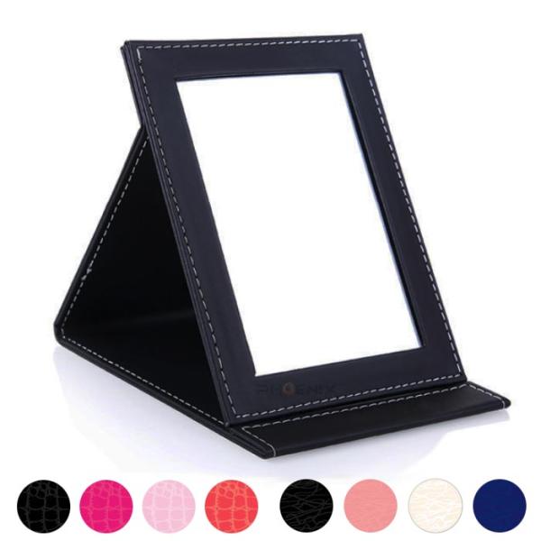 No-7365 ■商品内容：折りたたみミラー中型■カラー：クロコダイル柄x4カラー アンティーク柄x4カラー 無地x1カラー※カラー／柄は画像をご確認ください。■サイズ：縦20cm x 横15cm x 厚み1.5cm●折りたたみ式の化粧鏡で...