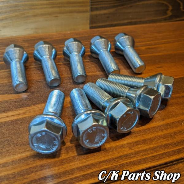 ホイールボルト 低頭タイプ 10本セット M12x1.25 17H 首下28mm 全長