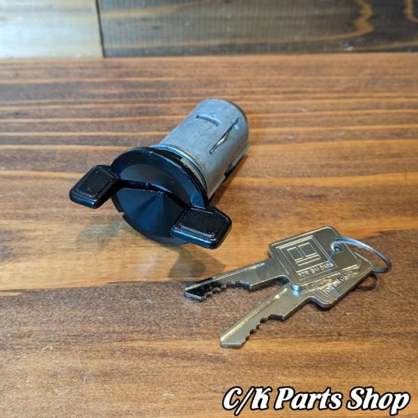 イグニッションキーシリンダー 78-94y ブラック キー付 取説付 IGキー