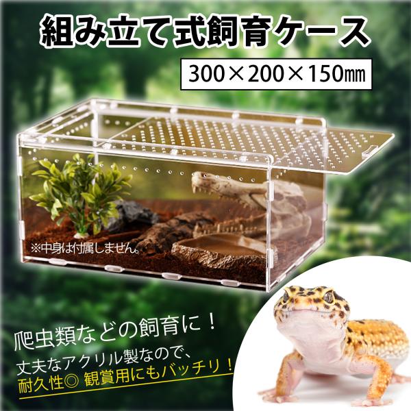 レプタイルボックス 爬虫類飼育箱 爬虫類 アクリル素材 虫類ケージ 飼育ケース 昆虫飼育ケース 爬虫類用飼育ケージ 飼育容器 小動物用 かご