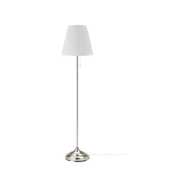 イケア（IKEA） フロアランプ ニッケルメッキ ホワイト 白 70163866