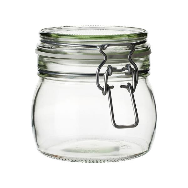 IKEA イケア ふた付き容器 クリアガラス 0.5L a00213544 KORKEN コルケン