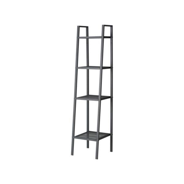 イケア（IKEA） LERBERG レールベリシェルフユニット ダークグレー