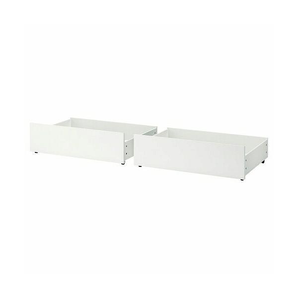 イケア（IKEA） ベッド下収納ボックス ベッドフレーム用 ホワイト 白 2