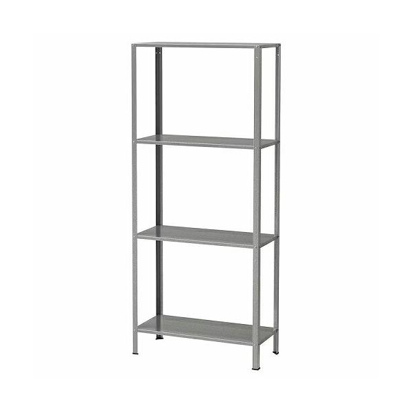 イケア（IKEA） シェルフユニット 室内 屋外用 亜鉛メッキ 60x27x140cm