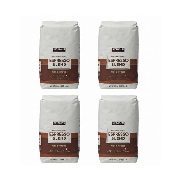 Kirklandカークランドシグネチャー  エスプレッソブレンド コーヒー（豆）1.13kg 4袋セット cos1726068x4 コストコ COSTCO