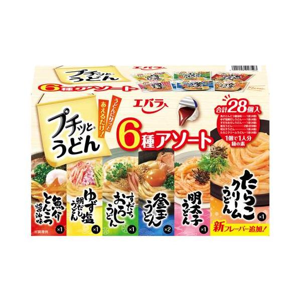 エバラ プチッとうどん 6種アソート 28個入り cost60336