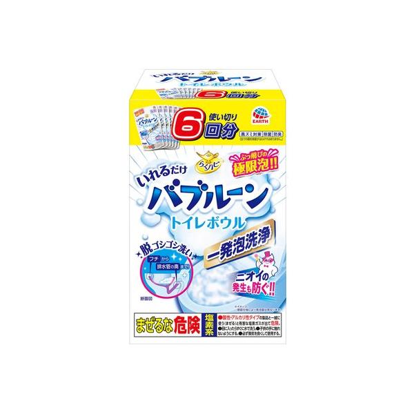 らくハピ いれるだけ バブルーン トイレボウル用 180g x 6個 cost72262