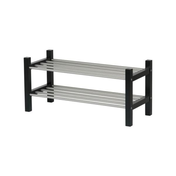 オータムセール 【IKEA】PINNIG/ピンニグ ベンチ 靴収納付き ブラック