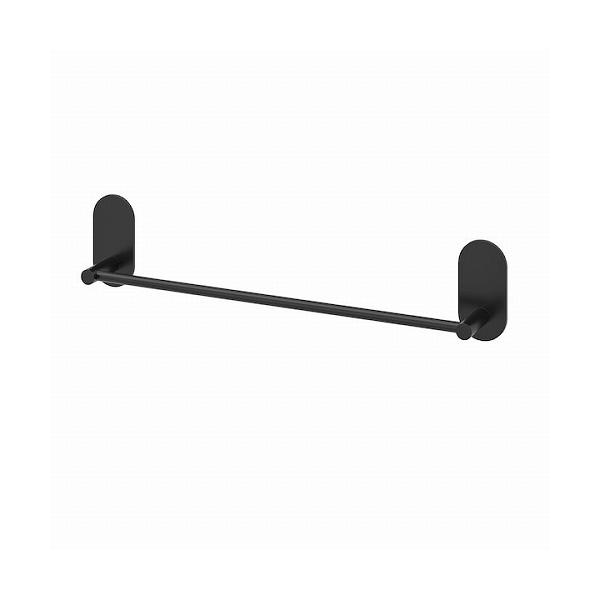 IKEA イケア タオルレール 接着シール付き ブラック 43x6cm m10598640 SKOGHALL スコグハル