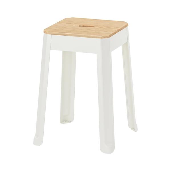 イケア（IKEA） スツール ホワイト/パイン材 m10610086 TRANNOトレノー