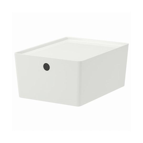 IKEA イケア ふた付きボックス ホワイト 26x35x15cm m29561199 KUGGIS クッギス