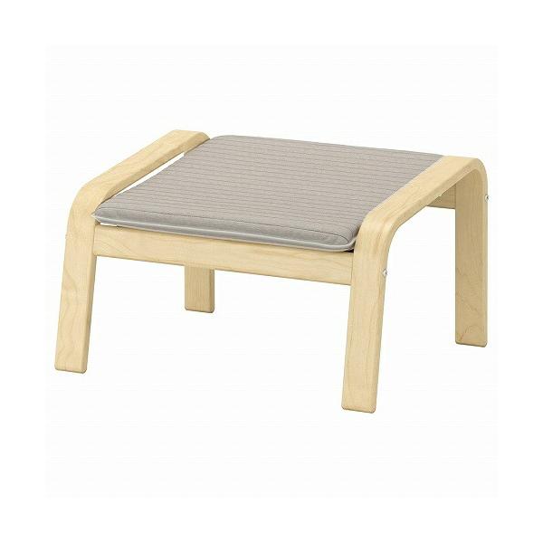 ★POANG ポエング オットマンフレームとクッションのセットになります★【フレーム】 ※組立サイズ幅: 68cm奥行き: 54cm高さ: 39cm素材：積層合板 バーチ材突き板 透明アクリルラッカー中性洗剤を含ませた布で拭いてくださいきれ...