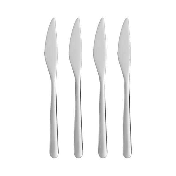 商品サイズ長さ: 21cmパッケージ個数: 4 ピース素材ステンレススチールお手入れ方法食器洗い乾燥機対応カトラリーに付いた食べ物は、使用後すぐに洗い流してください。錆つき防止にもなります初めてご使用になる前に、よく洗って乾かしてください初...