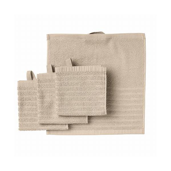 IKEA イケア タオルハンカチ ライトベージュ 30x30cm m60494621 VAGSJON
