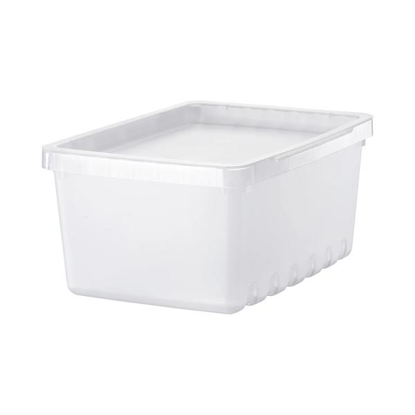 IKEA イケア 収納ボックス ふた付き 透明 25x/3.5l 17x12cm m69630073 UPPSNOFSAD ウップスノフサド
