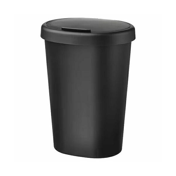 IKEA イケア ふた付きゴミ箱 ブラック黒 8L m80520501 HOLASS ホーラス