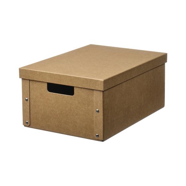 IKEA イケア 収納ボックス ふた付き ナチュラル 25x35x16 cm 25x35 cm m80596954 G?RDESGARD イェルデスゴルド