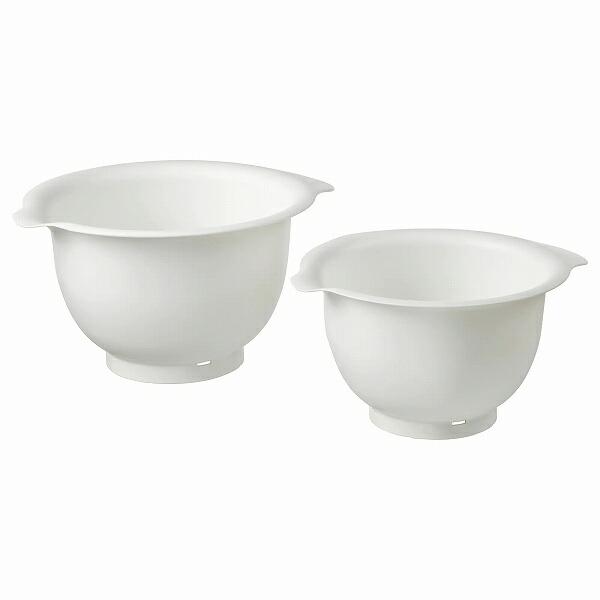 イケア（IKEA） ボウル 2点セット ホワイト 白 n30421792 VISPAD