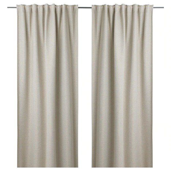 Ikea イケア カーテン 1組 145x0cm ベージュ N Kalamondin N 株式会社 クレール 通販 Yahoo ショッピング