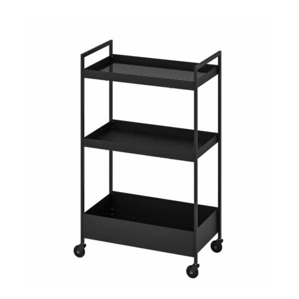 商品サイズ耐荷重 各段: 11 kg長さ: 50.5cm幅: 30cm高さ: 83cm最大荷重: 33 kgスチール 粉体塗装きれいな布でから拭きしてください柔らかな布で水拭きしてください。汚れがひどい場合は、研磨剤の入っていない中性洗剤ま...