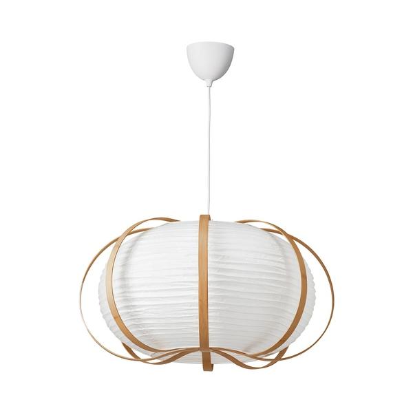 商品サイズ最大荷重: 1.50 kgコードの長さ: 1.4 m最大: 16 W直径: 67cm高さ: 39cm素材ペンダントランプシェードネジ:ポリアセタールホルダー:ABS樹脂 . .リング:スチール 粉体塗装枠組:竹 クリアラッカーシェ...