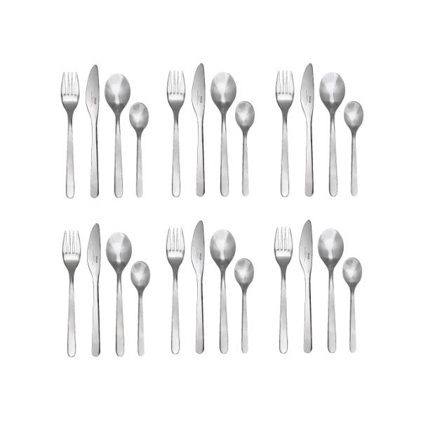 IKEA イケア カトラリー24点セット ステンレススチール z10177569 FORNUFT フォルヌフト