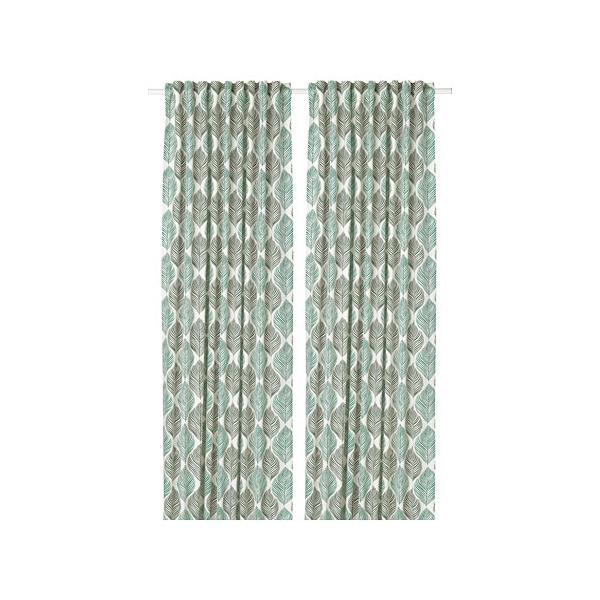 Ikea イケア カーテン 長さ250cm 幅145cm 1組 ホワイト 白 グリーン 緑 Z Fjaderklint Z 株式会社 クレール 通販 Yahoo ショッピング