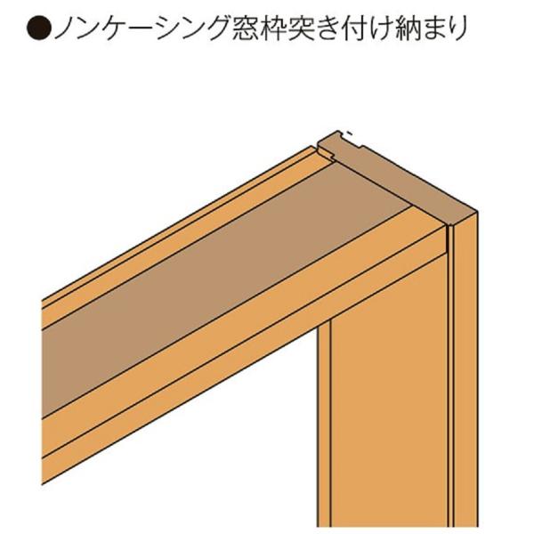 LIXIL DS窓枠 玄関ドア用 / ジャストカット窓枠 3方ノン