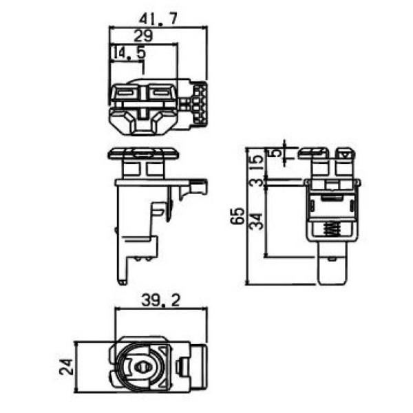 上戸車(摺動) / 1個入り HH-2K-34730 交換用 部品 YKK AP : Clair