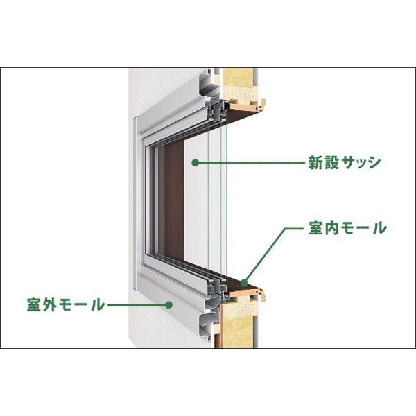 リプラス 汎用カットモール 新設/装飾窓 新設サッシ(サーモスII-H・L