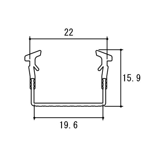 LIXIL（リクシル） グレイジングチャンネル 総ガラス厚：17.8〜18mm用